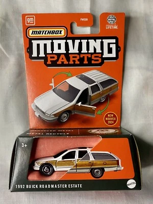 Piezas móviles Matchbox 2024 - Buick Roadmaster Estate 1992 (blanco #47) Foto 1 de 2