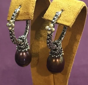 Barbara Bixby Sterling Silver / 18k Hoop Earrings - Bild 1 von 3