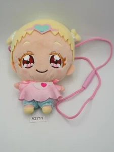 HUGtto Pretty Cure A2711 Precure Hugtan Bandai Zipper Sling Bag Plush 6" Japan - Picture 1 of 5