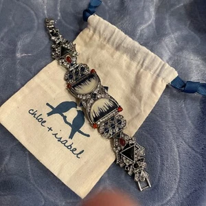 Chloe + Isabel Silver Tone Monarch Rinestone Bracelet. Future Vintage, Collect! - Picture 1 of 8