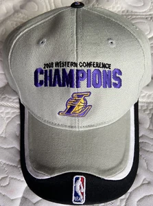 2008 Los Angeles Lakers NBA Conference Champions Mütze grau & schwarz Marke Reebok - Bild 1 von 5