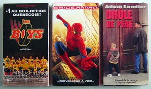 3 CASSETTES VHS DE 2002-1999 ET 1997, SPIDER-MAN, DRÔLE DE PÈRE ET LES BOYS - Imagen 1 de 3