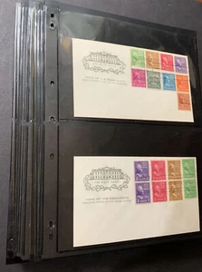 US #803-851 Prexie 1/2c - $5 FDC (47) H. Farnam Full Set & H/V Coils. F-VF - Bild 1 von 12