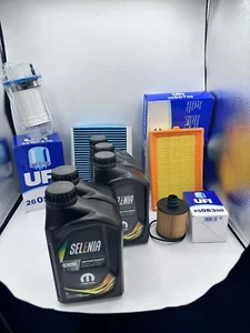 KIT TAGLIANDO FIAT 500 L 1.6 MULTIJET 4 FILTRI ORIGINALI UFI 5LT SELENIA WR 5W30 - Foto 1 di 1