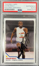 Usain Bolt Signed 2008 Sports Illustrated #294 Rookie Card - PSA Authentic