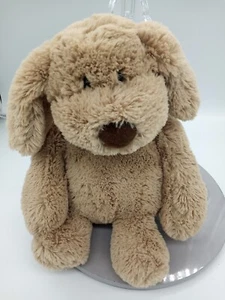 Aurora 11" Marrón Cachorro Perro Floppy Sentado Peluche Animal Frijol Fondo - Imagen 1 de 3