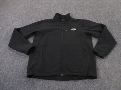 North Face Jacket Mens L Black Fleece Lined Softshell Outdoors Hiking Camping - Image 1 of 4
