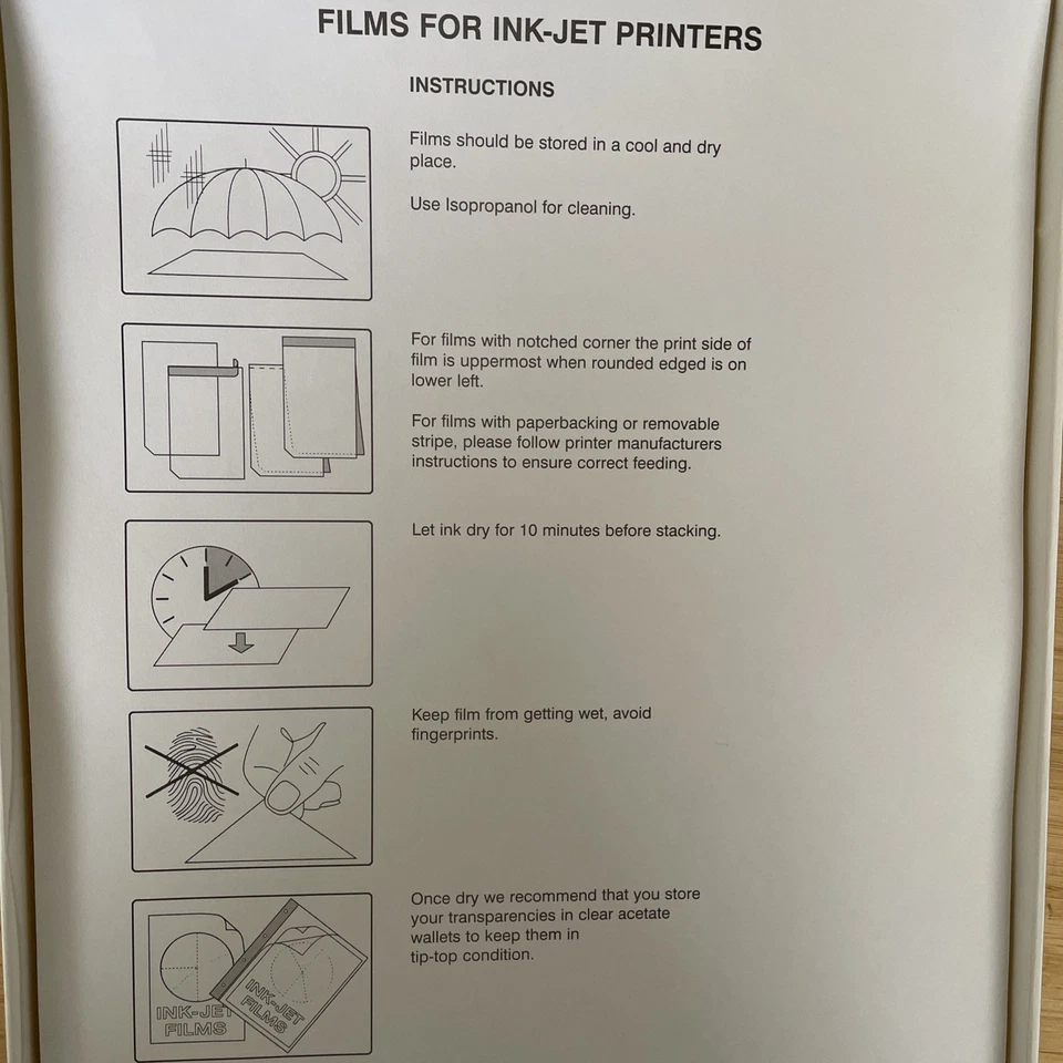 100 sheets inkjet or laser A4 Clear OHP Transparent Film.  - Image 1 of 4