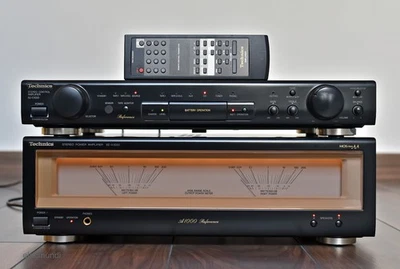 Technics MOS Class AA SE-A1000 Amplifier + SU-C1000 Preamplifier - Photo 1/4