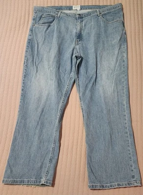 Saddlebred Big & Tall 男式蓝色牛仔裤经典版型 46 x 30  — 第 1/3 张图片