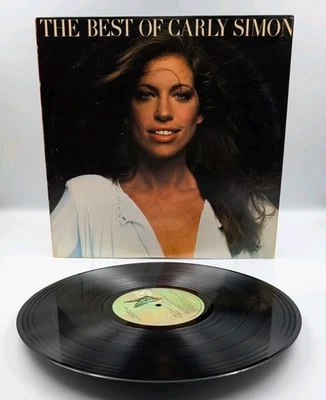 Carly Simon LP Best Of VG 1977 Elektra 6E-109 PRCW OG Sleeve Soft Rock Pop Vocal - Image 1 of 4
