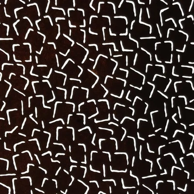 Antique Japanese Katagami Kimono Paper Stencil Katazome Geometric Squares 4Y626 - Image 1 of 4