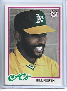 Bill North 1978 Topps Baseballkarte #163 - Oakland Athletics - Bild 1 von 2