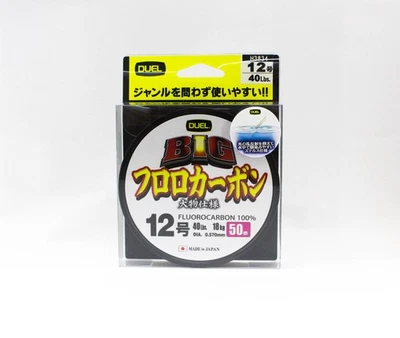 Yo Zuri Duel Big 100% фторуглерод 50 м размер 12 40 фунтов 50 м 0,57 мм H3834 (0702) - Изображение 1 из 4