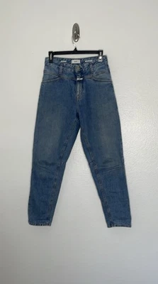 Pantalones de mezclilla recortados cerrados X-Lent Boyfriend pierna cónica calce relajado talla 25 Foto 1 de 4