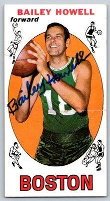 1969-70 Topps Basketball #5 Bailey Howell Signed Auto - Image 1 of 2
