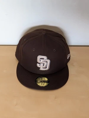 Gorra ajustada de los Padres de San Diego colección auténtica Alt New Era 59FIFTY 7 5/8 Foto 1 de 4