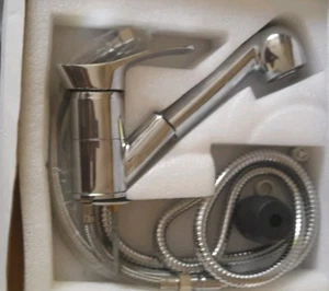 Moderne Küchen Spültischarmatur Schwenkauslauf Einhebelarmatur Mono Wasserhahn Chrom - Bild 1 von 6