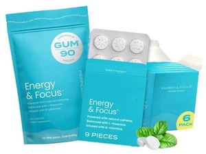 NeuroMints Energy Natural Focus Mints with L-theanine Sugar Free Vitamin B12 - Picture 1 of 15