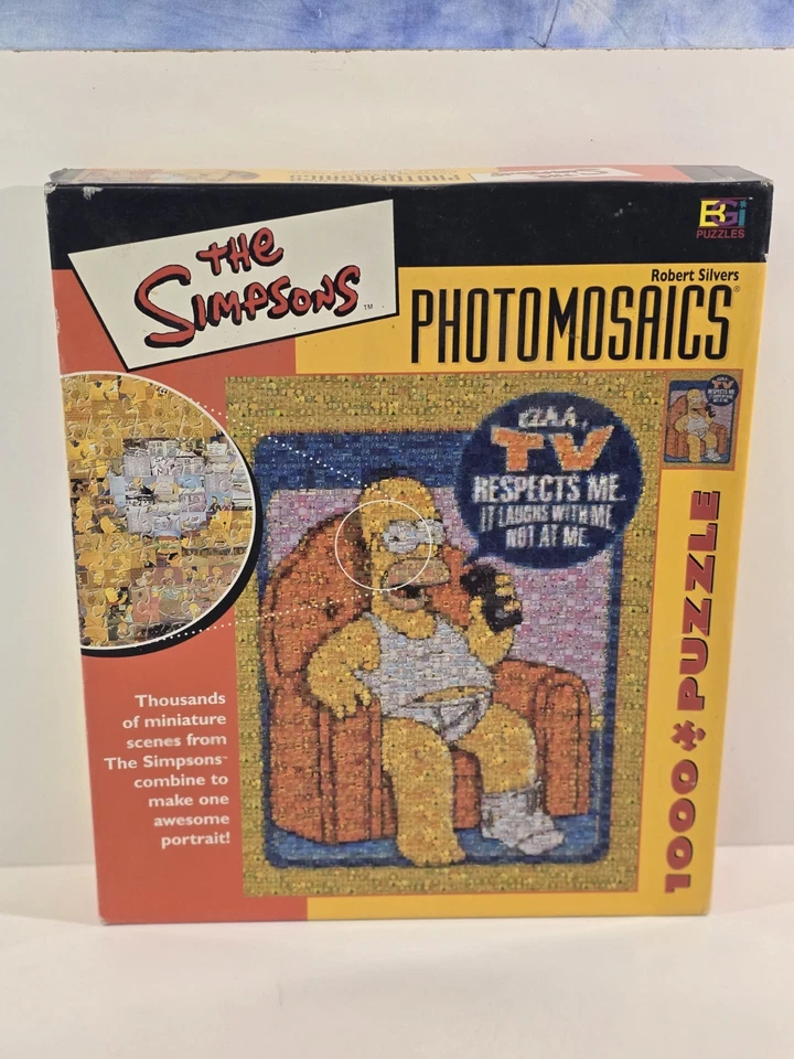 Rompecabezas de 1000 piezas de Los Simpson Photomosaics de Robert Silvers - Homer Simpson Foto 1 de 4