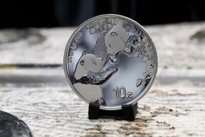 2023 Panda 1 oz .999 Silver Coin Bright Uncirculated and Stunning! - Picture 1 of 6