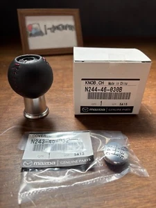 Mazda Miata MX5 MX-5 OEM NC ND 6-Speed Manual Gear Shift Knob N244-46-030B set - Imagen 1 de 5