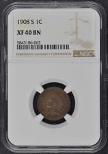 1908-S Bronze Indian Cent 1C NGC XF40BN