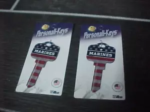 LOT OF 2 Marines Kwikset House key blank - Picture 1 of 3