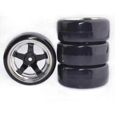 Neumáticos de piel dura RC 1:10 Drift Car para HPI HSP Traxxas Sakura Tamiya Kyosho D3 D4 Foto 1 de 4