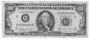 $100 New York Series 1988 Ladder Note 6838 6938 NICE Note (LOT 1) - Picture 1 of 2