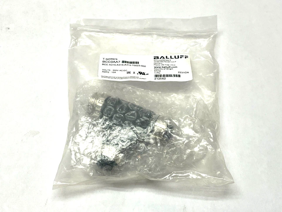 Balluff BCC0AA7 тройник разъем BCC A315-A315-A315-T0023-000 - Изображение 1 из 4