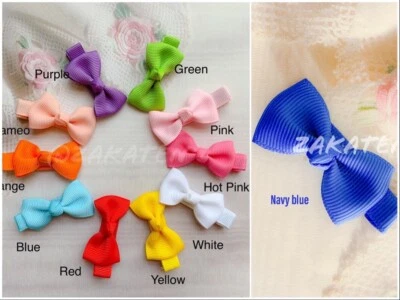 2inch  Baby Girl Toddlers Infant Hair Bow Hair Clip Head Wear  US Seller  - Image 1 of 4