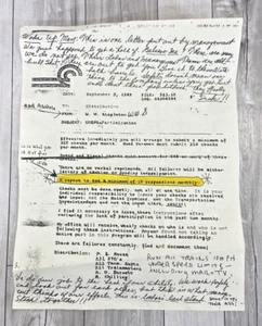 1989 Conrail Consolidated Rail Corp Safety Letter w/ Interesting Union Comments - Picture 1 of 5