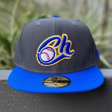 New Era Gray/Blue Charros de Jalisco 59FIFTY Fitted Hat Cap