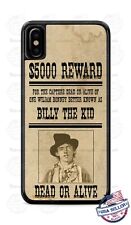 Western Wanted Billy The Kid Poster Design Phone Case Cover fits iPhone Samsung