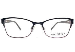 Via Spiga Eyeglasses Frames ZYLOWARE Roana 500 Black Brown Purple 52-17-135 - Picture 1 of 13
