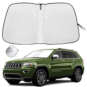 For 2014-2024 Jeep Grand Cherokee Car Windshield Sun Shade Front UV Block Shield - Bild 1 von 12