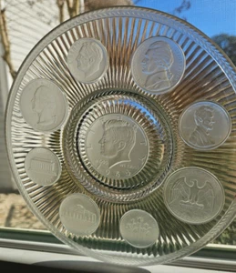 Placa de cristal imperial Kennedy 1964 JFK presidente patriótico - Imagen 1 de 13