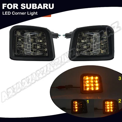 2X Smoked Lens Sequential LED Front Turn Signal Lamp Assy For 2015-17 Subaru WRX - Изображение 1 из 4