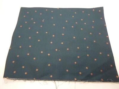Ruby Star Society Melody Miller turquoise gold Stars Fabrics 18" x 44" - Image 1 of 3