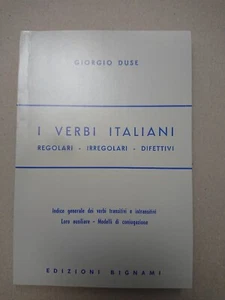 DIE REGELMÄSSIGEN ITALIENISCHEN VERBEN UNREGELMÄSSIG DEFEKT AUSGABEN BIGNAMI   - Bild 1 von 2