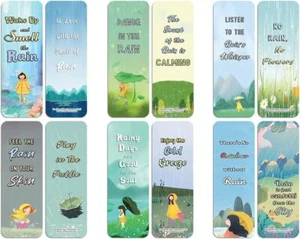 Calming Rain Bookmarks (5-Sets x 6 Cards) - Picture 1 of 8