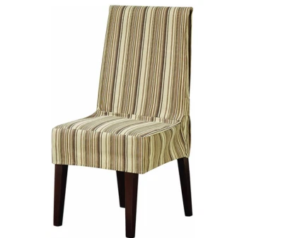 SURE FIT Harbor Stripe Dining Chair Slipcover Brown Multi Stripe New - Image 1 of 2