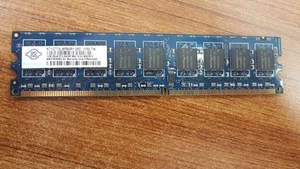 LOT OF 2 PCS. Nanya NT1GT72U8PB0BY-25D 1GB PC2-6400 DDR2-800MHz Dual Rank Memory - Picture 1 of 1