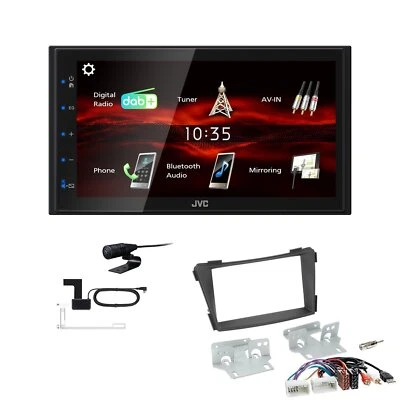 JVC KW-M180DBT 2DIN DAB+ Autoradio für Hyundai i40 schwarz matt - Bild 1 von 4