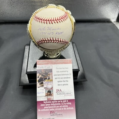 Jack Morris OFFICIAL MAJOR LEAGUE BASEBALL SIGNED 1991 WS MVP TWINS JSA /Coa - Image 1 of 2