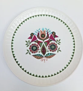 Vintage Cake Plate - Royal Worcester Palissy Contessa Retro 1960s Aztec 9" - Picture 1 of 3