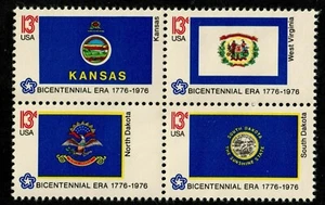 Scott 1666, 1667, 1671, 1672 13¢ State Flags MNH Free Shipping!!! - Picture 1 of 1