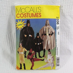McCalls Costumes 2336 Super Hero Costumes Pattern Sz 4, 6 Cut Halloween Complete - Picture 1 of 6