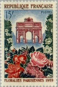 EBS France 1959 - Paris Flower Show - Arc de Triomphe - YT 1189 - MNH** - Picture 1 of 1